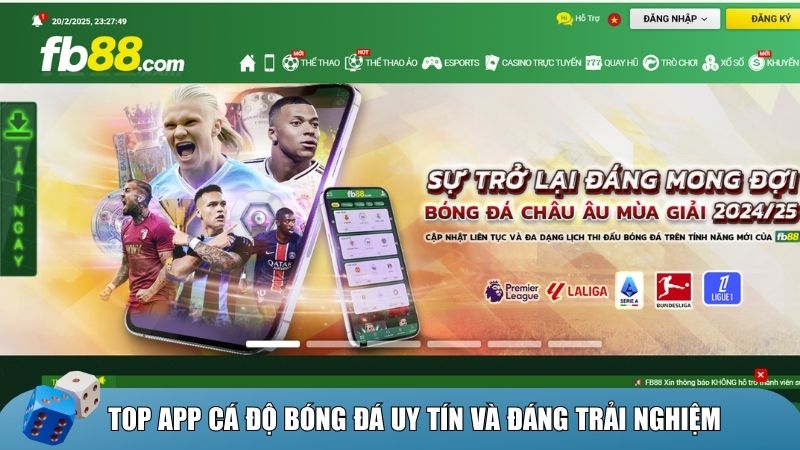 Fb88 là app cá độ bóng đá uy tín hiện nay