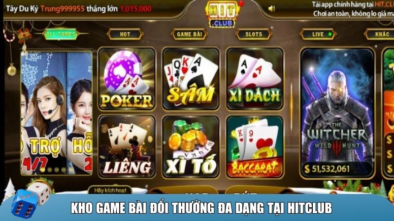 HitClub mang đến một thế giới game bài đổi thưởng phong phú