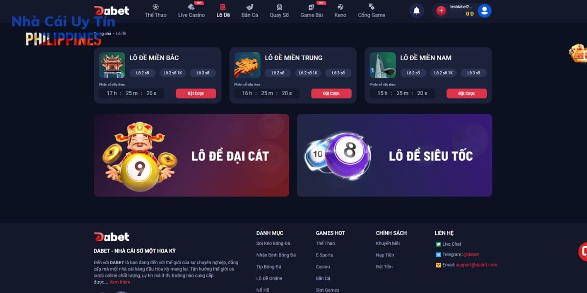 Người chơi chỉ có thể lập 1 tài khoản để tham gia chơi