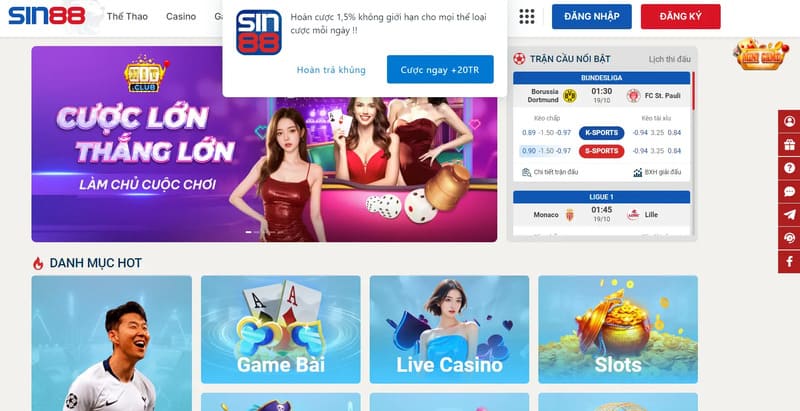 Hệ thống game vô cùng đa dạng và hấp dẫn